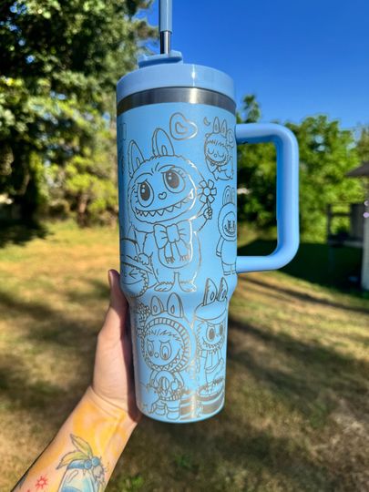 Labubu 40oz Tumbler with handle