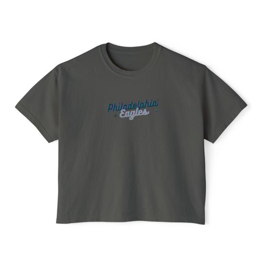 Philly Eagles girly Flowy Cropped Tee