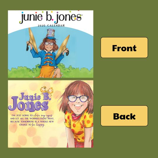 B Jone Wall Calendar 2026, Kindergarten Monthly Planner, Teacher Gift