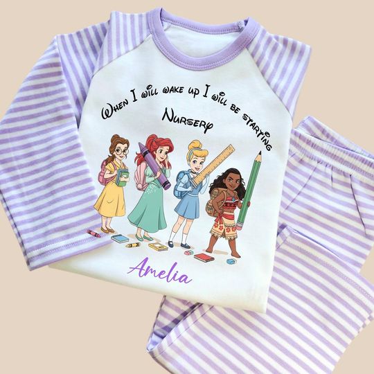 Personalized Unicorn Pajamas: Girls' Back to School Sleepwear