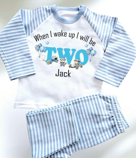 Personalized Race Car Pajamas: Baby Toddler PJs Set
