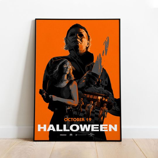 Halloween Poster | Michael Myers Wall Art | Rolled Canvas Print
