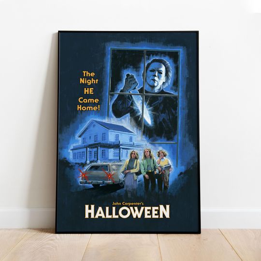 Halloween Poster | Michael Myers Wall Art | Rolled Canvas Print