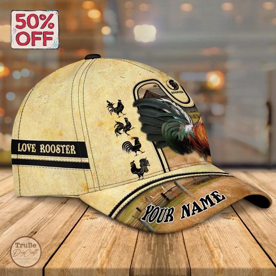 Personalized Rooster Baseball Cap