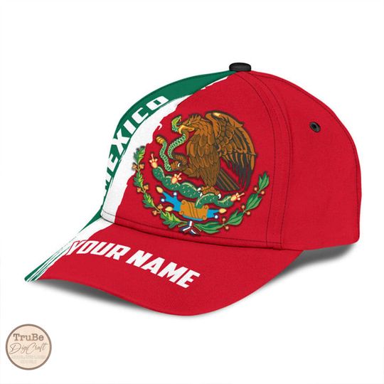 Personalized Aztec Eagle Baseball Cap, Mexican Heritage Gift