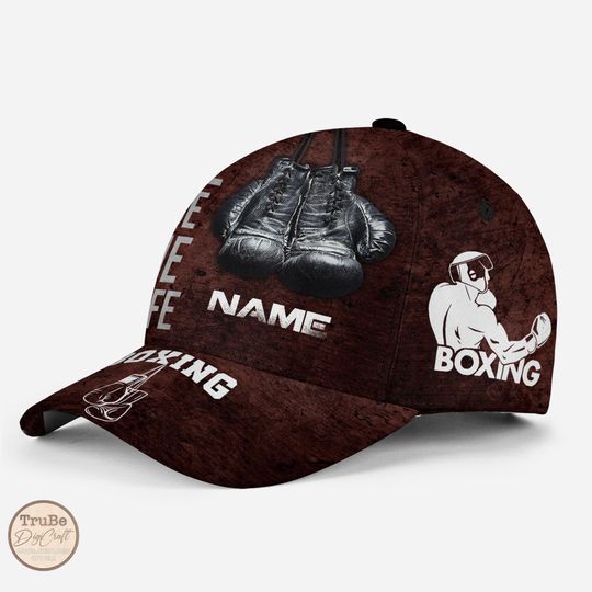 Personalized Boxing Baseball Cap, Boxing Gift