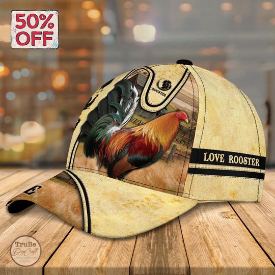 Personalized Rooster Baseball Cap