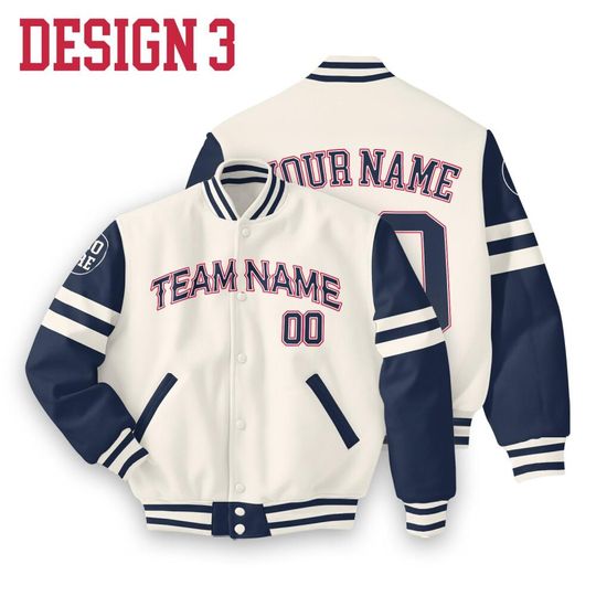 Personalized Texas Baseball Team Multi Color Varsity Jacket, Custom Logo Team Name Number Jacket, Team Baseball Jacket