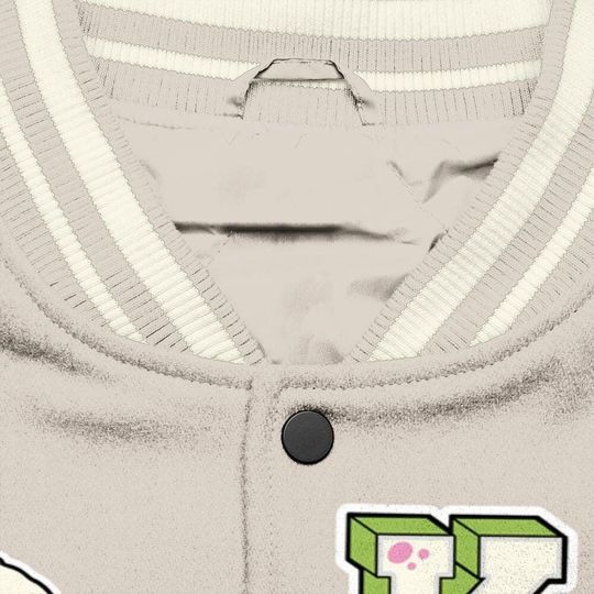 Varsity Jacket To Match Jack Black Night Silver - Dislike Us Graphic All Over Print Varsity Jacket