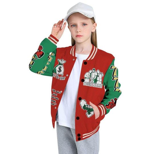 Dunkare Varsity Jacket Retro El Vuelo 3s - Paid In Full Baseball Varsity Jacket Custom Name