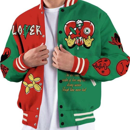 Dunkare Varsity Jacket Retro El Vuelo 3s - Loser Lover Heartbreak