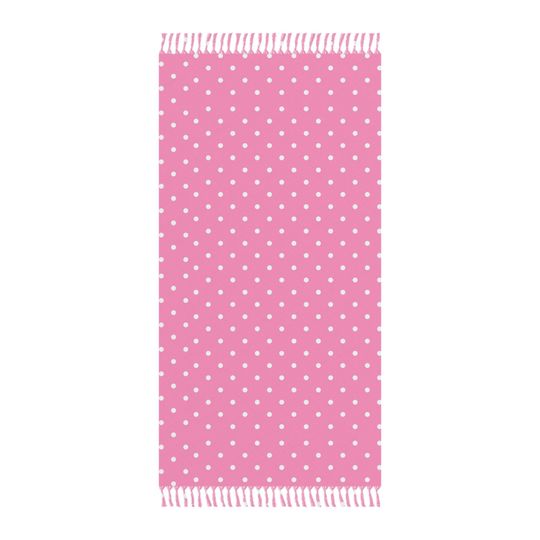 Pink Polka Dot Boho Beach Cloth