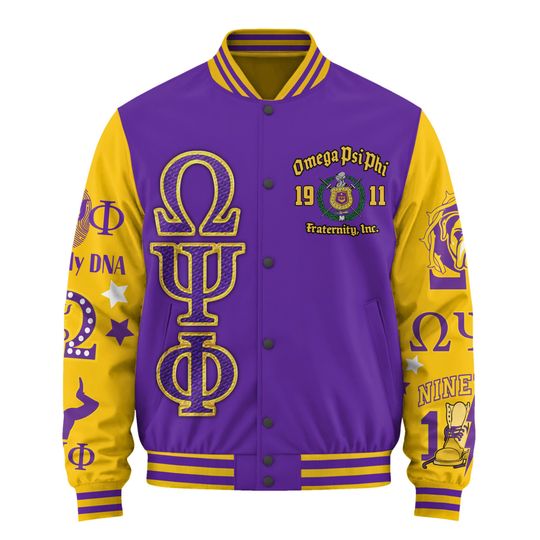 Omega Psi Phi Baseball Jacket