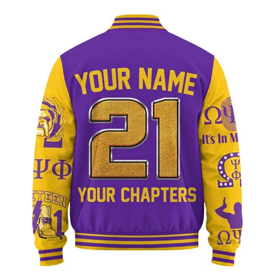 Omega Psi Phi Baseball Jacket