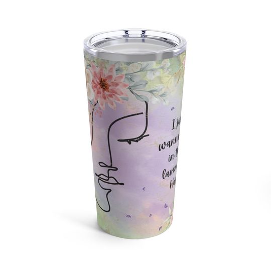 Floral Lavender Haze Tumbler 20oz Gifts For Her Travel Cup Birthday Gifts Housewarming Gifts