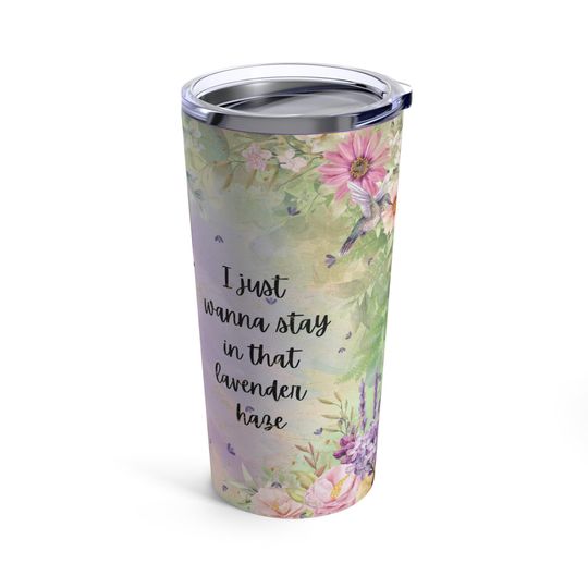 Floral Lavender Haze Tumbler 20oz Gifts For Her Travel Cup Birthday Gifts Housewarming Gifts