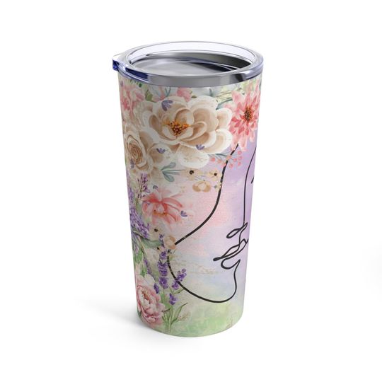 Floral Lavender Haze Tumbler 20oz Gifts For Her Travel Cup Birthday Gifts Housewarming Gifts