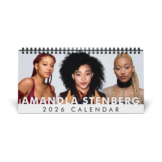 Amandla Stenberg Desktop Calendar (2026 grid), Amandla Stenberg Calendar, Amandla Stenberg Fan gifts