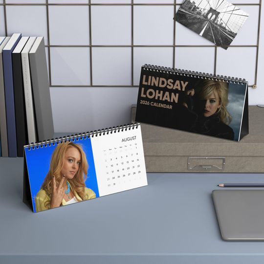 Lindsay Lohan Desktop Calendar, Lindsay Lohan Actress Calendar, Lindsay Lohan Fan Gift