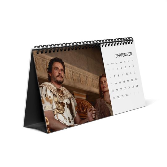 Gladiator Pedro Pascal Desk Calendar 2026, Pedro Pascal Calendar
