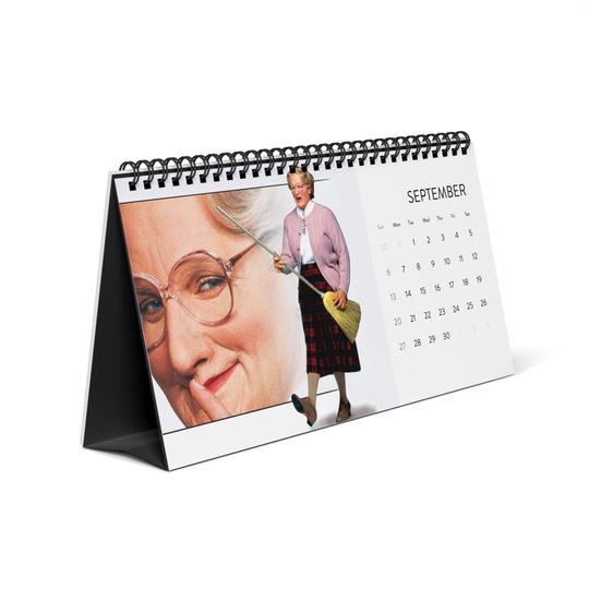 Mrs. Doubtfire Desktop Calendar, Mrs. Doubtfire Calendar, Robin Williams Fan Gift