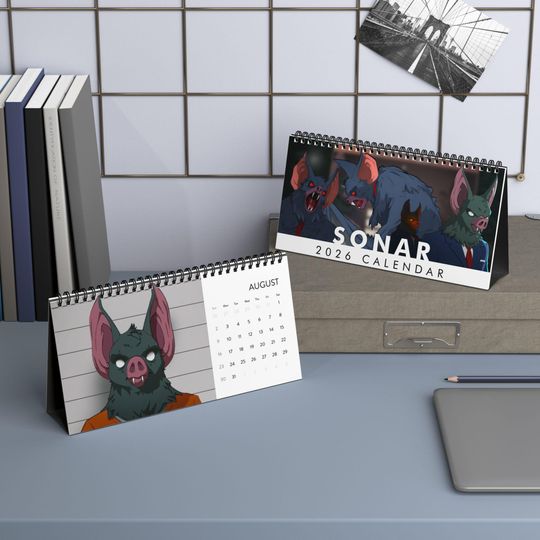 Sonar Dispatch Game Desktop Calendar, Dispatch Sonar Calendar, Dispatch Fan Gift