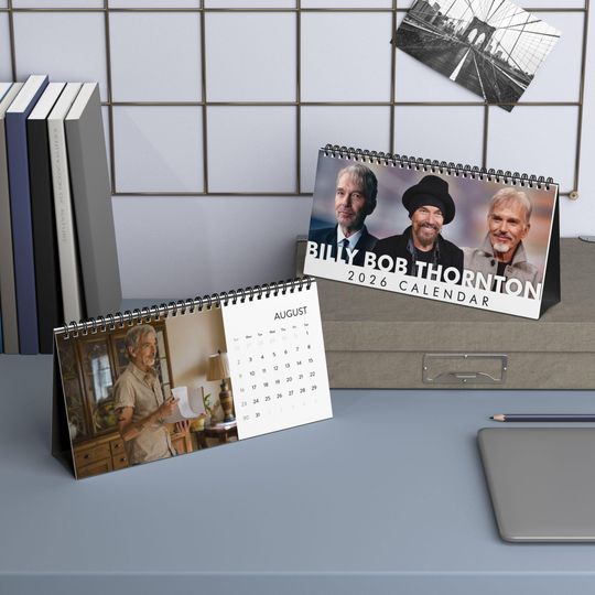Billy Bob Thornton Desktop Calendar, Billy Bob Thornton Actor Calendar, Billy Bob Thornton Fan Gift