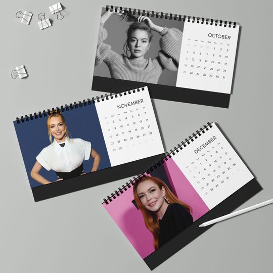 Lindsay Lohan Desktop Calendar, Lindsay Lohan Actress Calendar, Lindsay Lohan Fan Gift