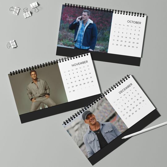 Alan Ritchson Desktop Calendar, Alan Ritchson Actor Calendar, Alan Ritchson Fan Gift