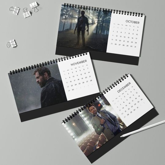 Hugh Jackman Desktop Calendar, Hugh Jackman Actor Calendar, Hugh Jackman Fan Gift