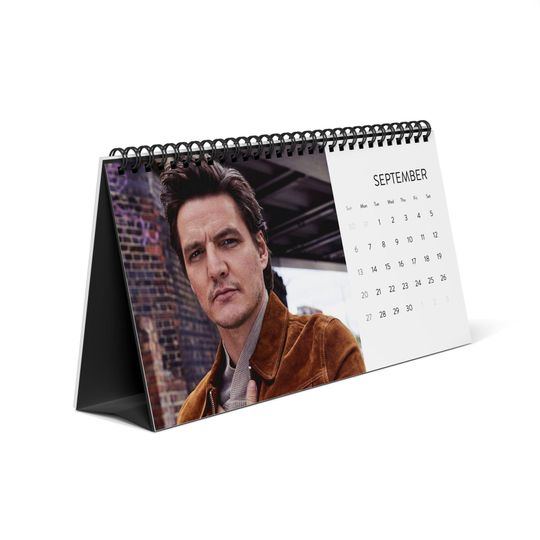 Pedro Pascal Desktop Calendar (2026 grid), Pedro Pascal Calendar, Pedro Pascal Fan gifts