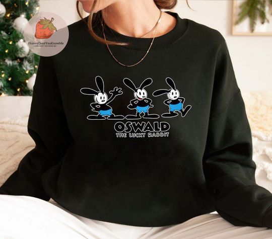 Disney Oswald the Lucky Rabbit Sweatshirt, Disney Rabbit 2023 Sweatshirt