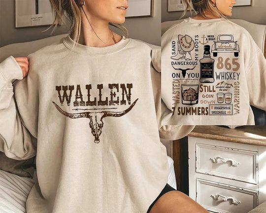 Wallen Western Sweatshirt, Wallen Shirt, Vintage Rock Shirt, Country Music Shirt