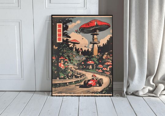 Mario Kart, Anime Poster, Japanese Home Decor