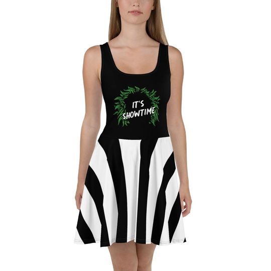 Beetle Juice It's Showtime Costume Sleeveless Dress