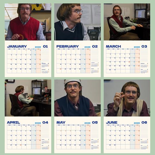 Do It Lady 2026 Wall Calendar, Do It Lady Meme Calendar, Funny Character Comedy Planner