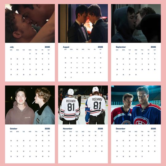 Heated Rivalry Wall Calendar 2026, Couple 2026 Calendar, Holiday Gift