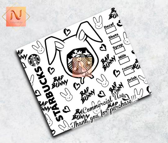 Bad Bunny Easter Day Tumbler with Lid and Straw