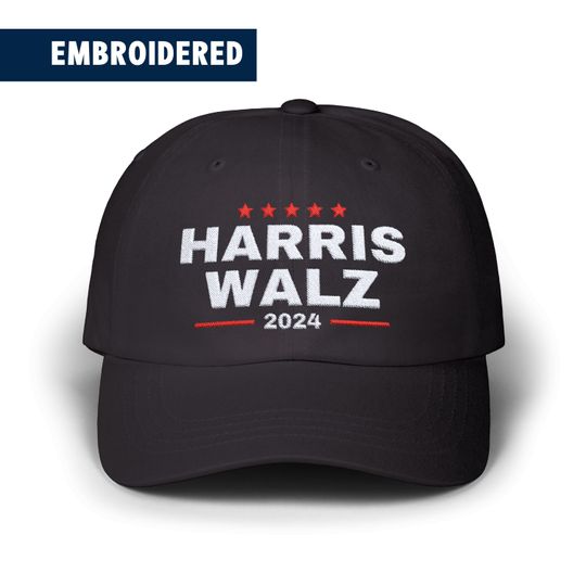 Harris Walz 2024 - Embroidered Dad Hat - Kamala Harris - Tim Walz