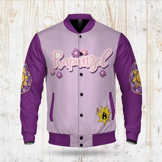 Personalized Disney Princess Varsity Jacket, Personalized Jacket, Disney Baseball Jacket
