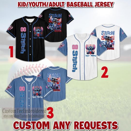 Personalized Stitch Baseball Jersey: Custom Team Shirt