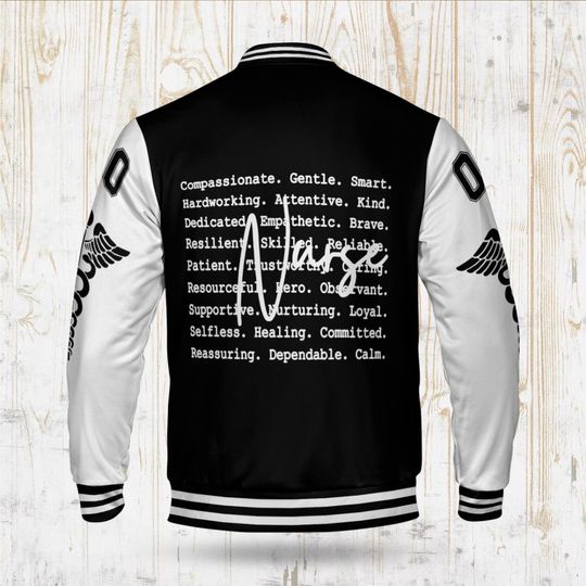 Personalized Nurse Varsity Jacket: Medical Staff Gift