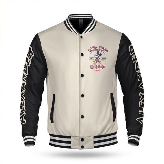 Personalized Mickey Mouse Baseball Jacket
