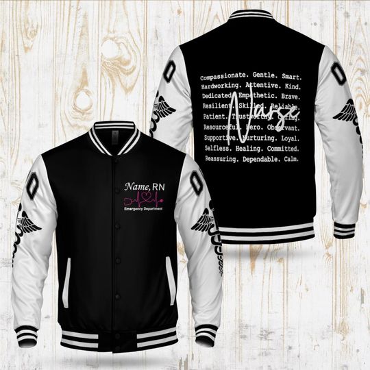 Personalized Nurse Varsity Jacket: Medical Staff Gift