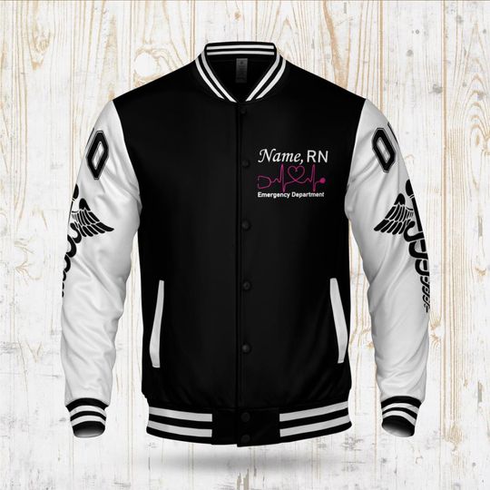 Personalized Nurse Varsity Jacket: Medical Staff Gift