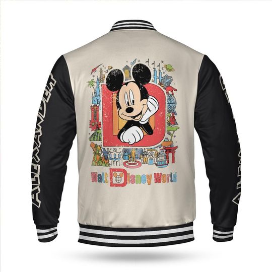 Personalized Mickey Mouse Baseball Jacket