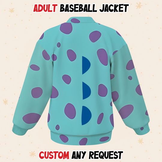 Sully Jame Sullivan Monsters University Baseball Varsity Jacket