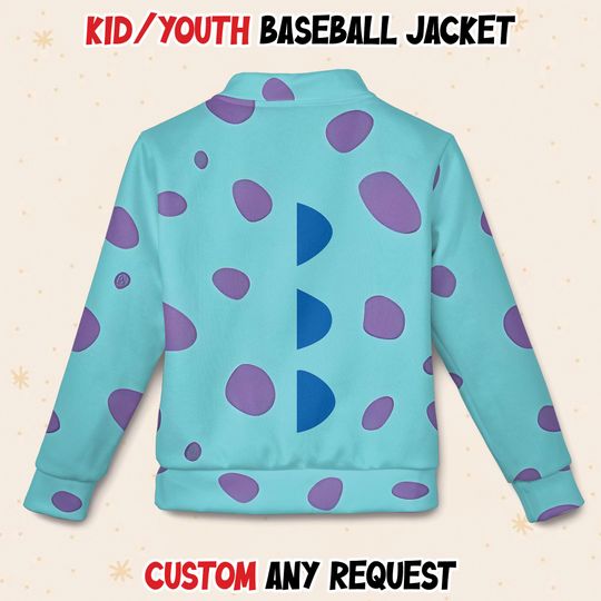 Sully Jame Sullivan Monsters University Baseball Varsity Jacket