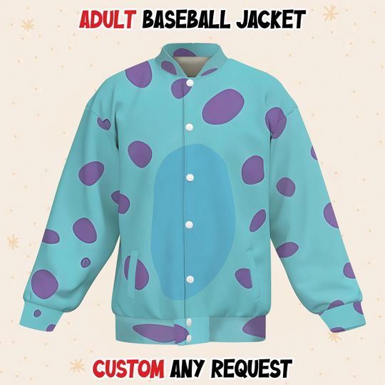 Sully Jame Sullivan Monsters University Baseball Varsity Jacket