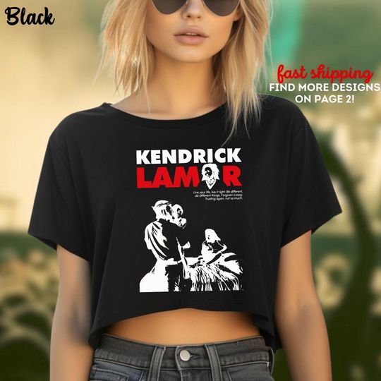 Kendrick Lamar Album Cover Crop Top, Kendrick Lamar GNX Album Crop Top, Kendrick Lamar Music Crop Top, Kendrick Lamar Merch Crop Top
